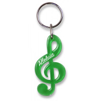 Porte-clés Clé de Sol rouge Alléluia