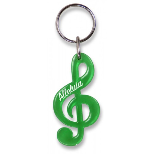 Porte-clés Clé de Sol rouge Alléluia