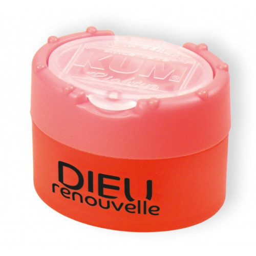 Taille-crayon "Dieu renouvelle" - Orange fluo