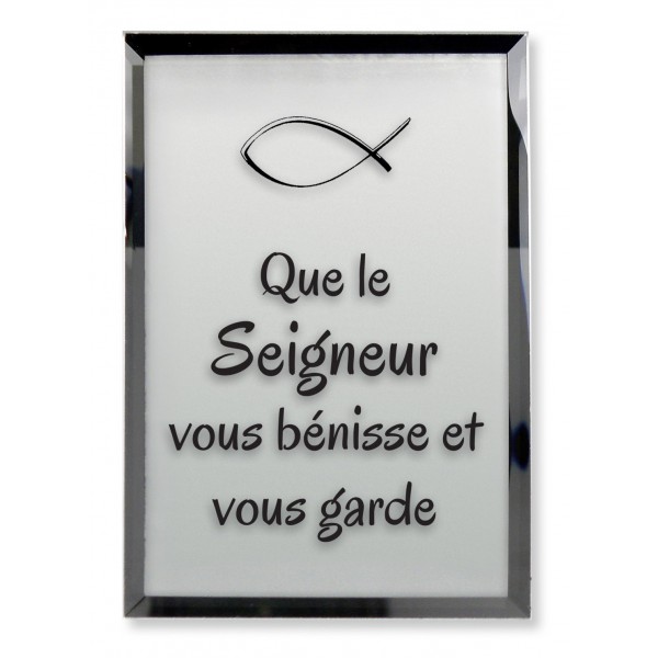 Tableau miroir "Que le Seigneur vous..."