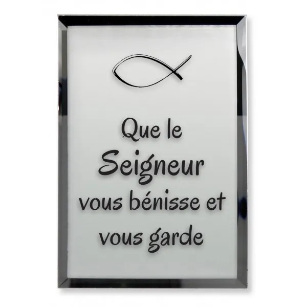 Tableau miroir "Que le Seigneur vous..."