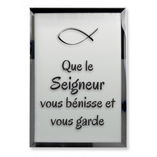 Tableau miroir "Que le Seigneur vous..."