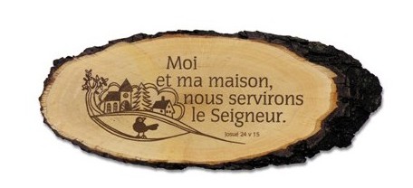 Rondelle bois "Moi et ma maison"