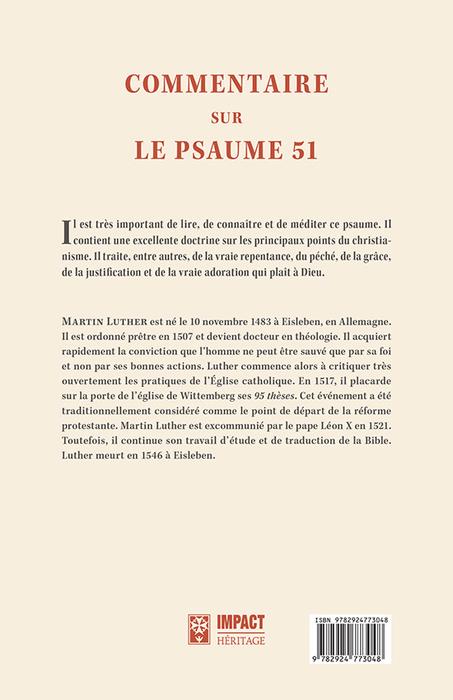 Commentaire sur le Psaume 51