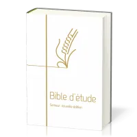 Bible Semeur Etude rigide blanc or