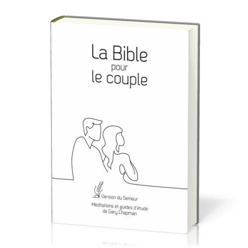 Bible Semeur pour le couple rigide blanc or
