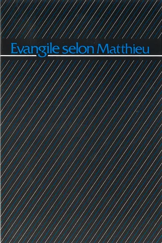 Evangile Matthieu gros caractères - Darby