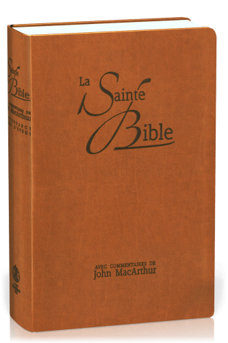 Bible NEG MacArthur souple brun onglets