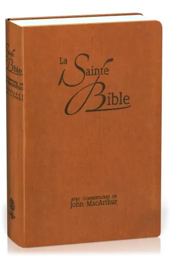 Bible NEG MacArthur souple Brun