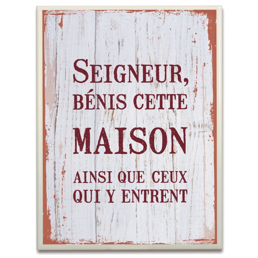 Céramique Seigneur bénisse cette maison ainsi que ceux qui y entrent