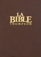 Bible Colombe Thompson souple marron or onglets