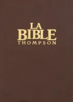 Bible Colombe Thompson souple marron or onglets