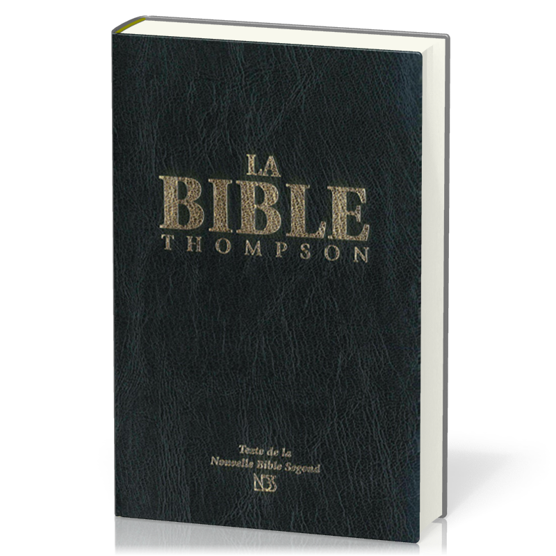 Bible NBS Thompson rigide noir or