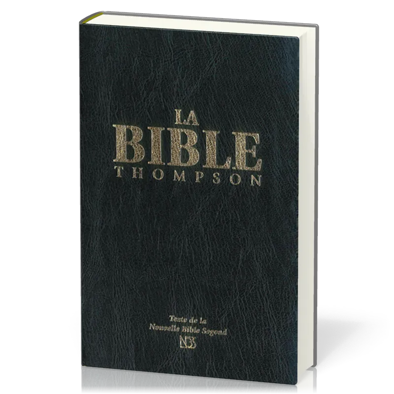 Bible NBS Thompson rigide noir or
