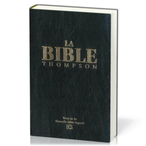 Bible NBS Thompson rigide noir or