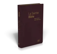 Bible NEG étude parallèles souple rouge or onglets