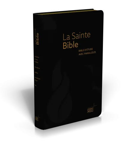 Bible NEG étude parallèles souple noire or onglets