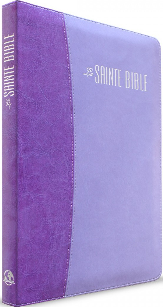 Bible Esaïe 55 confort souple Duo Parme zip