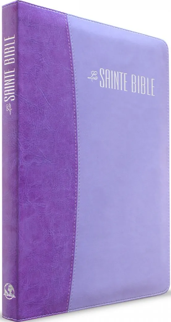 Bible Esaïe 55 confort souple Duo Parme zip