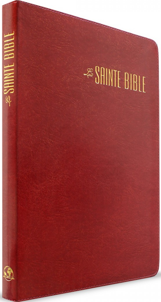 Bible Esaïe 55 confort souple Bordeaux zip