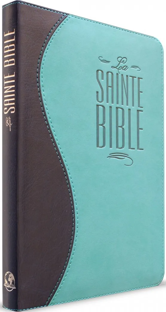 Bible Esaïe 55 souple Duo Bleu nuit/Turquoise zip