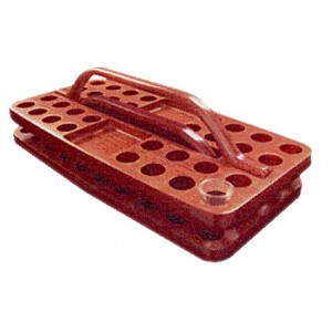 Plateau sainte cène bois - 32 verres + pain (rectangulaire)