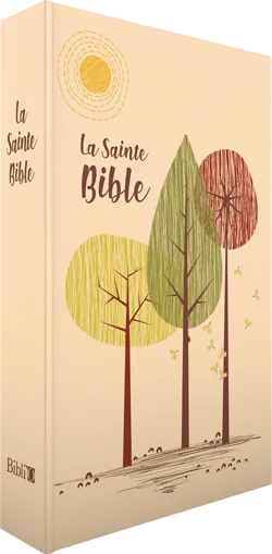 Bible Segond 1910 souple beige/arbre or