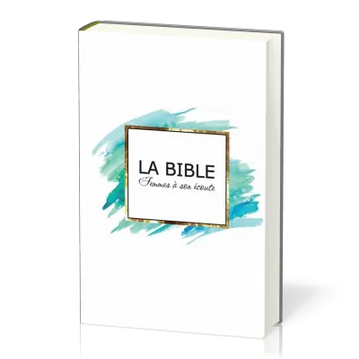 Bible Segond 1910 Femmes à son écoute rigide blanc/bleu