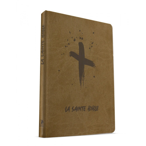 Bible Esaïe 55 souple Beige motif croix