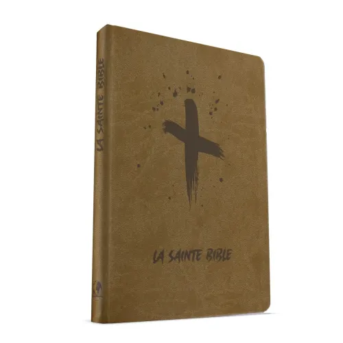 Bible Esaïe 55 souple Beige motif croix