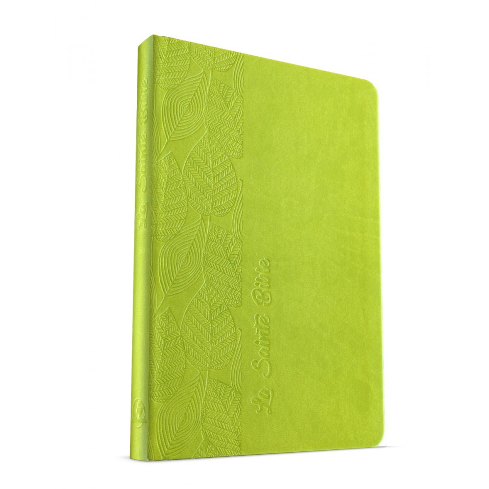 Bible Esaïe 55 souple Vert motif feuilles