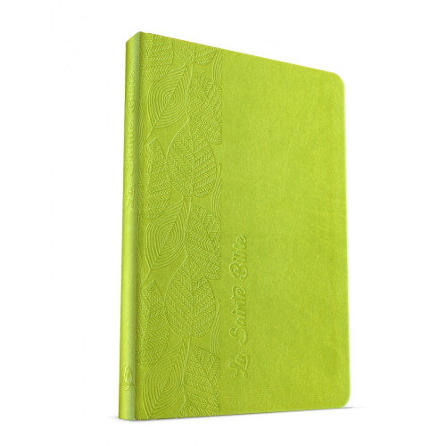 Bible Esaïe 55 souple Vert motif feuilles