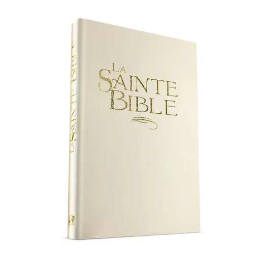 Bible Esaïe 55 confort rigide blanc or