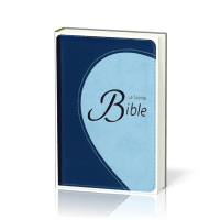Bible Segond 1910 duo bleu argent
