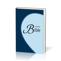 Bible Segond 1910 duo bleu argent