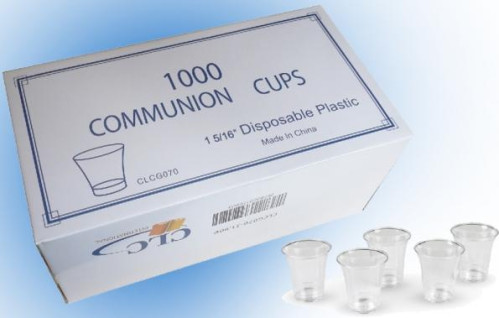 1000 Verres sainte cène plastic