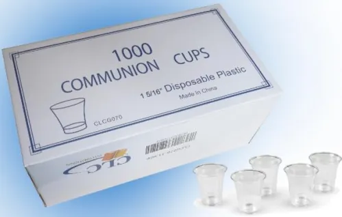 1000 Verres sainte cène plastic