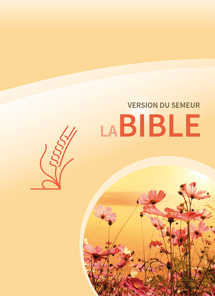 Bible Semeur rigide jaune fleurs