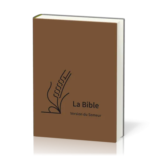 Bible Semeur souple textile marron