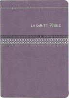 Bible Segond 1910 famille souple parme argent