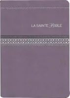 Bible Segond 1910 famille souple parme argent