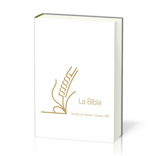 Bible Semeur rigide blanc or