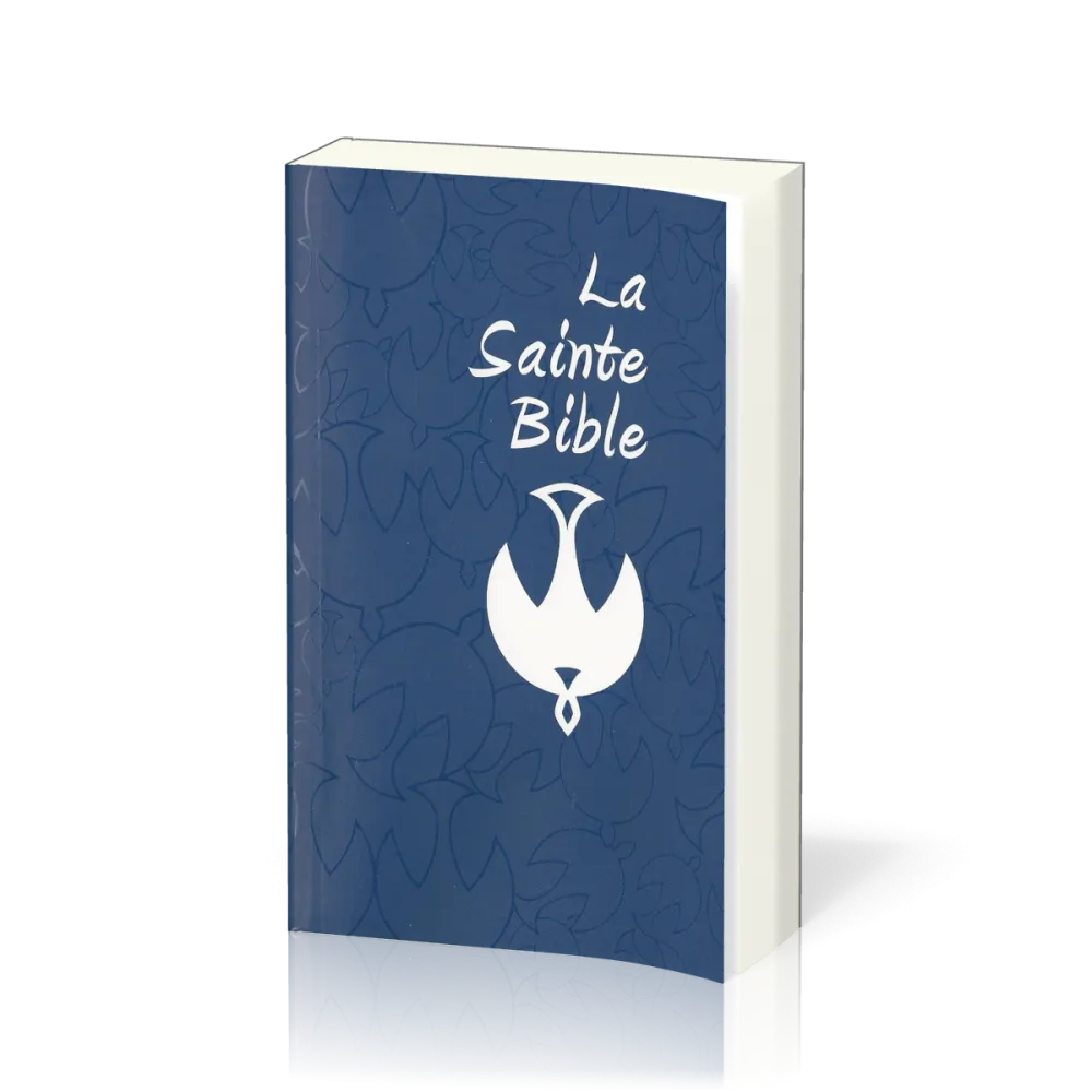 Bible Colombe souple bleu