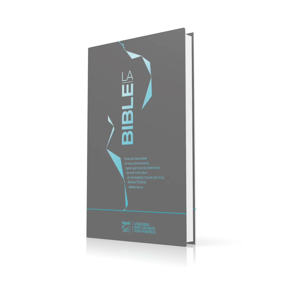 Bible SG21 slim rigide bleu argent