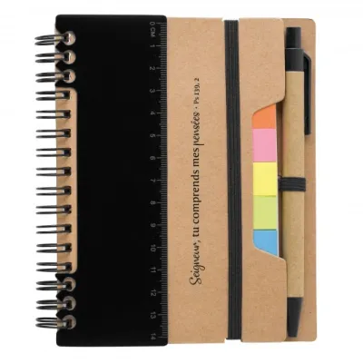 Carnet de notes noir Seigneur Tu comprends mes pensées - Ps. 139:2