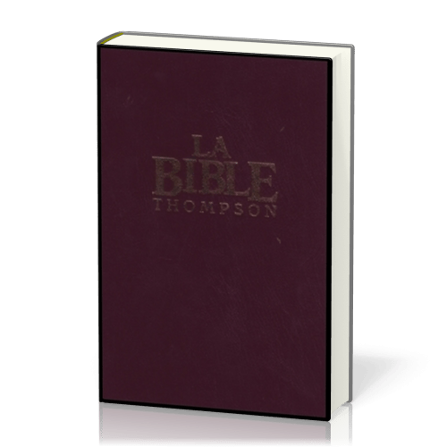 Bible Colombe Thompson rigide grenat