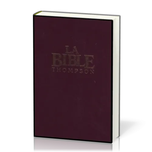 Bible Colombe Thompson rigide grenat