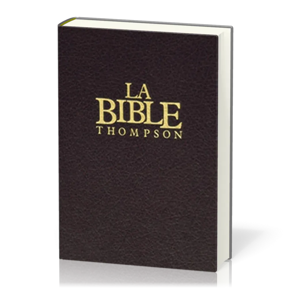 Bible Colombe Thompson rigide grenat onglets