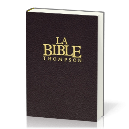 Bible Colombe Thompson rigide grenat onglets