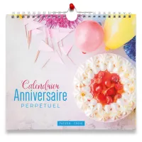 Calendrier anniversaire perpétuel - nouveau